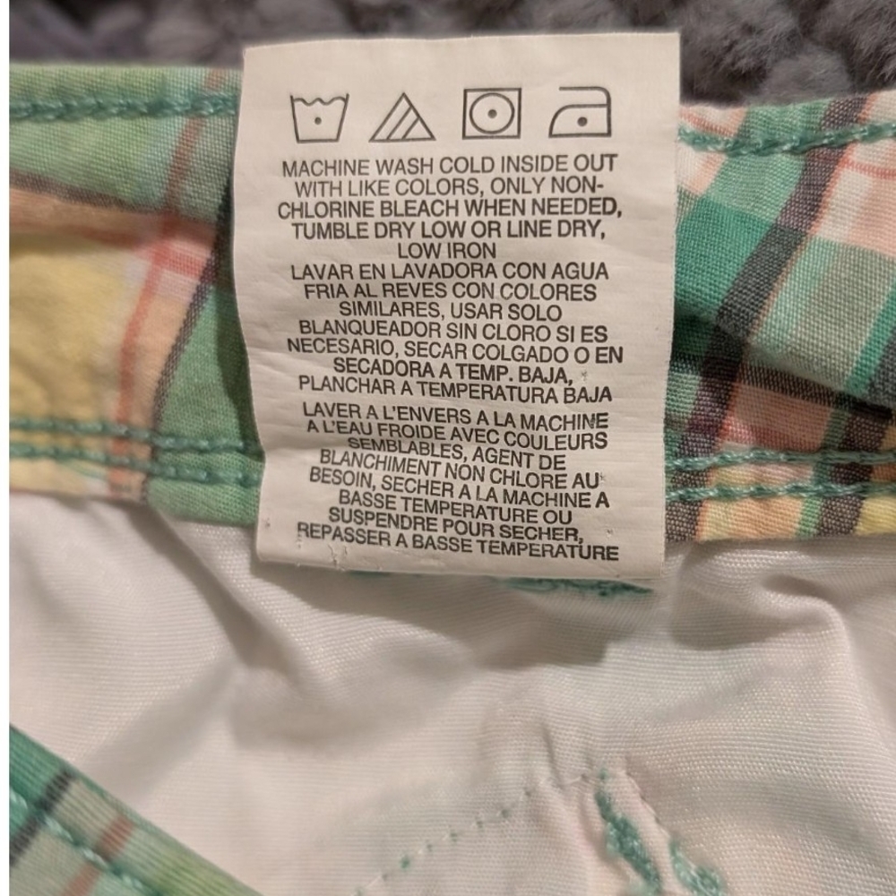 Pre-owned Lee Pastel Plaid Shorts - Picture 6 of 6